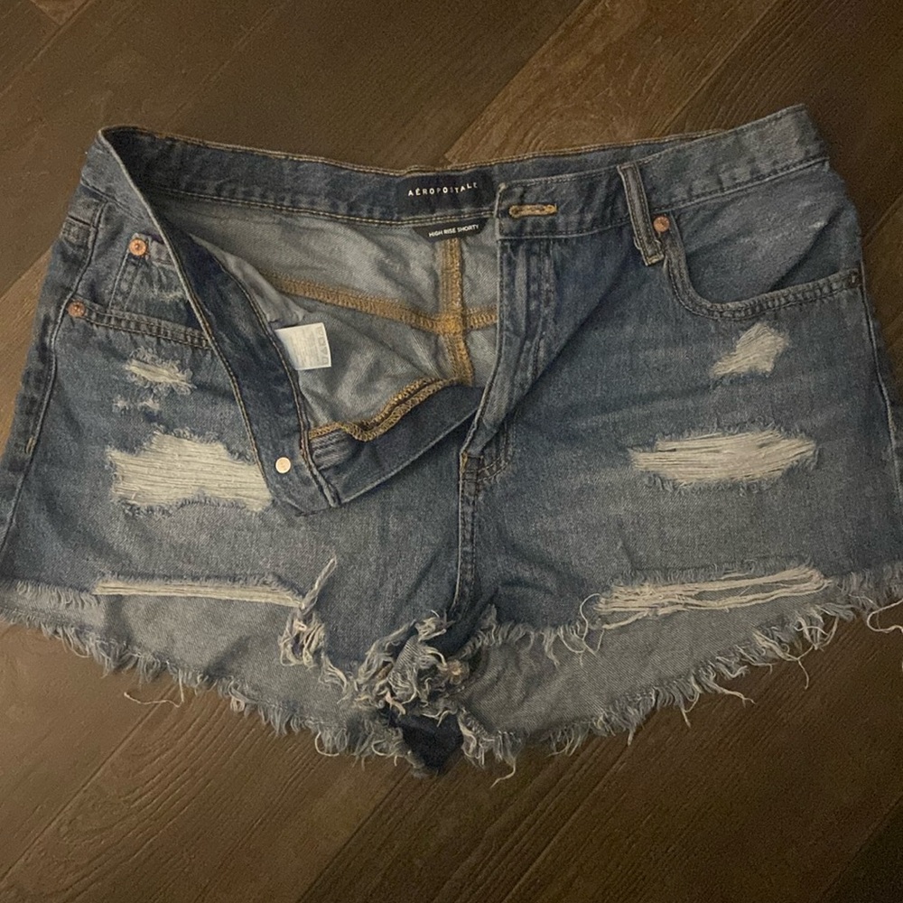 High rise shorty , they  do show a-little booty super cute , size 14 .